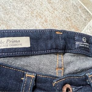 AG jeans.Ladies.Size 24R.Medium rise. Cigarette (slim).Dark wash.Very stretchy.